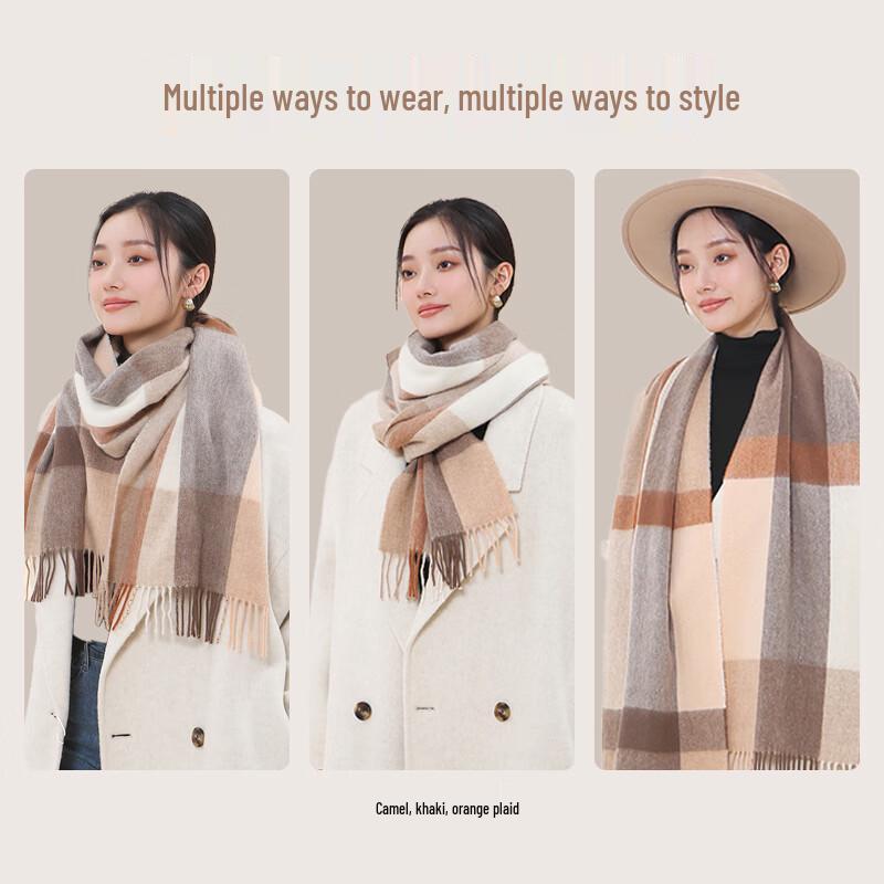 Muerxi Women's 100% Wool Scarf