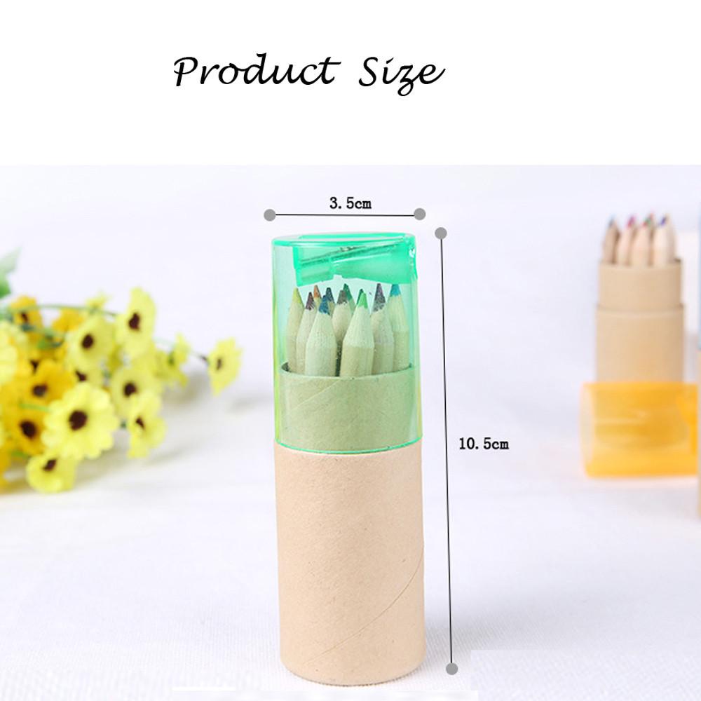 12-цветный маленький карандаш для рисования, цветной карандаш, яркий 