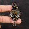 Montana Agate Pendant Copper Wire Wrapped Pendant Handmade Copper Jewelry Gemstone Pendant For Gift Montana Agate Jewelry Designer Pendant