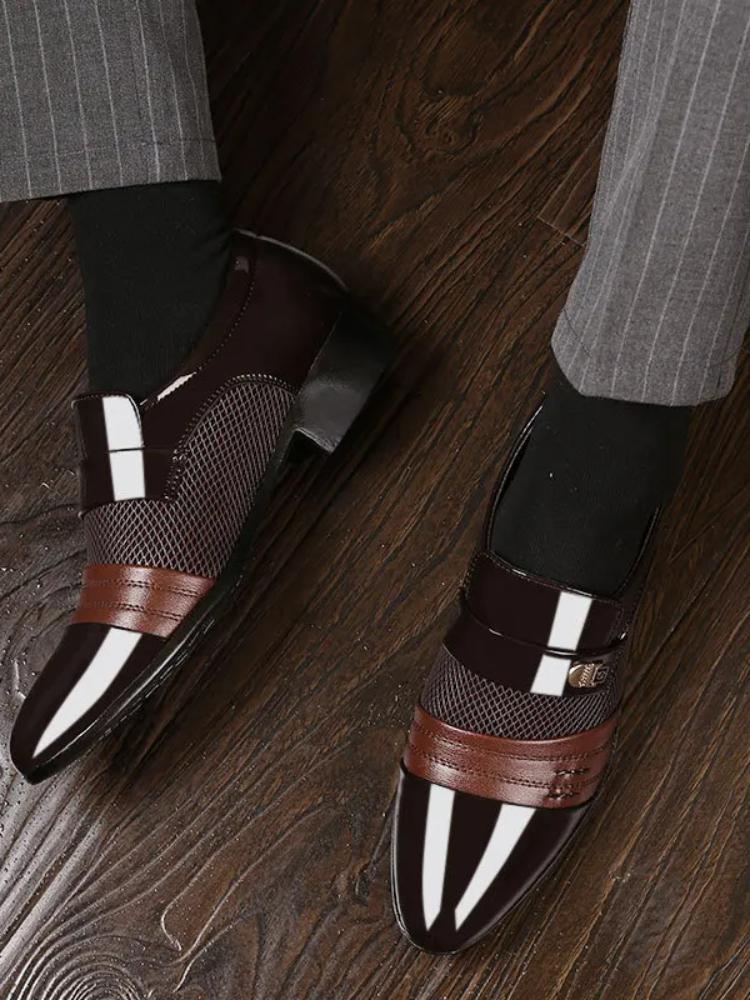 Модные мужские туфли-слипоны, мужские оксфорды, модные деловые туфли для мужчин, 2025, новая классика, кожаные мужские туфли для костюмов, мужские