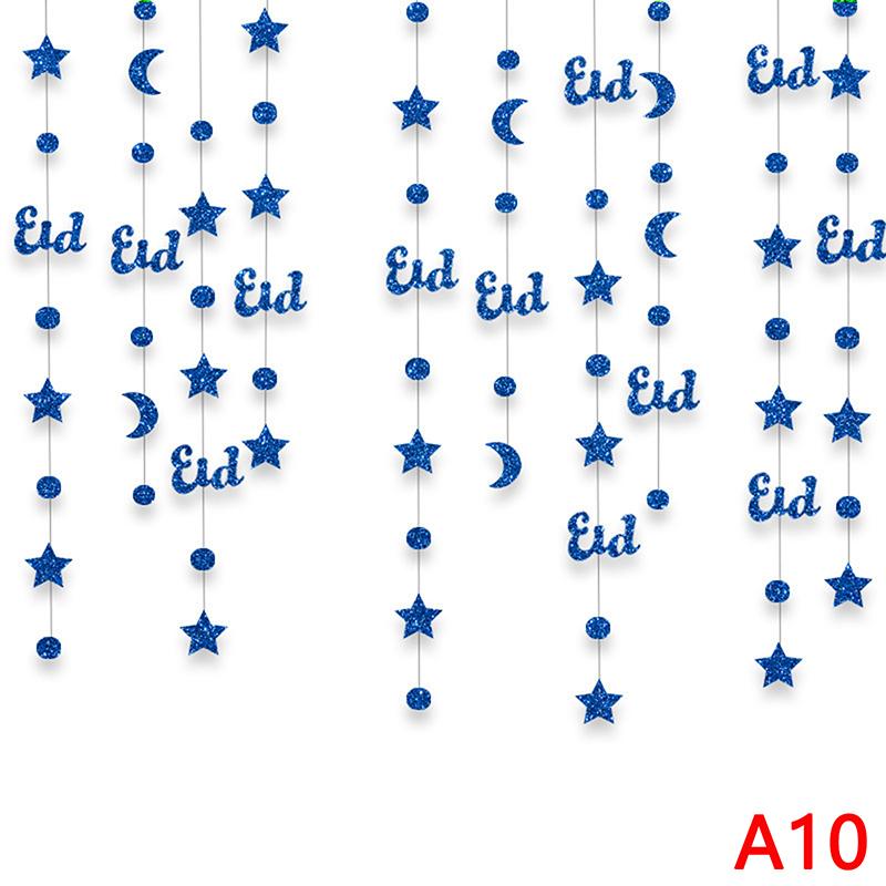Сделай сам Домашний декор Ид Мубарак Баннеры Украшения Рамадан Карим Подвесная гирлянда Ислам Мусульманская Подвесная лента Вымпел