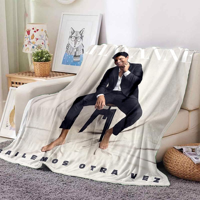 Chayanne 3D Print Puerto Rican Latin Pop Gift Blanket,Soft Throw Blanket for Home Bedroom Bed Sofa Travel Picnic Cover Kids