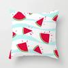 Luxury Home Decor Office Seat Cushion Cover Creative Cartoon Watermelon Banana Print Fashion Pillow Cover