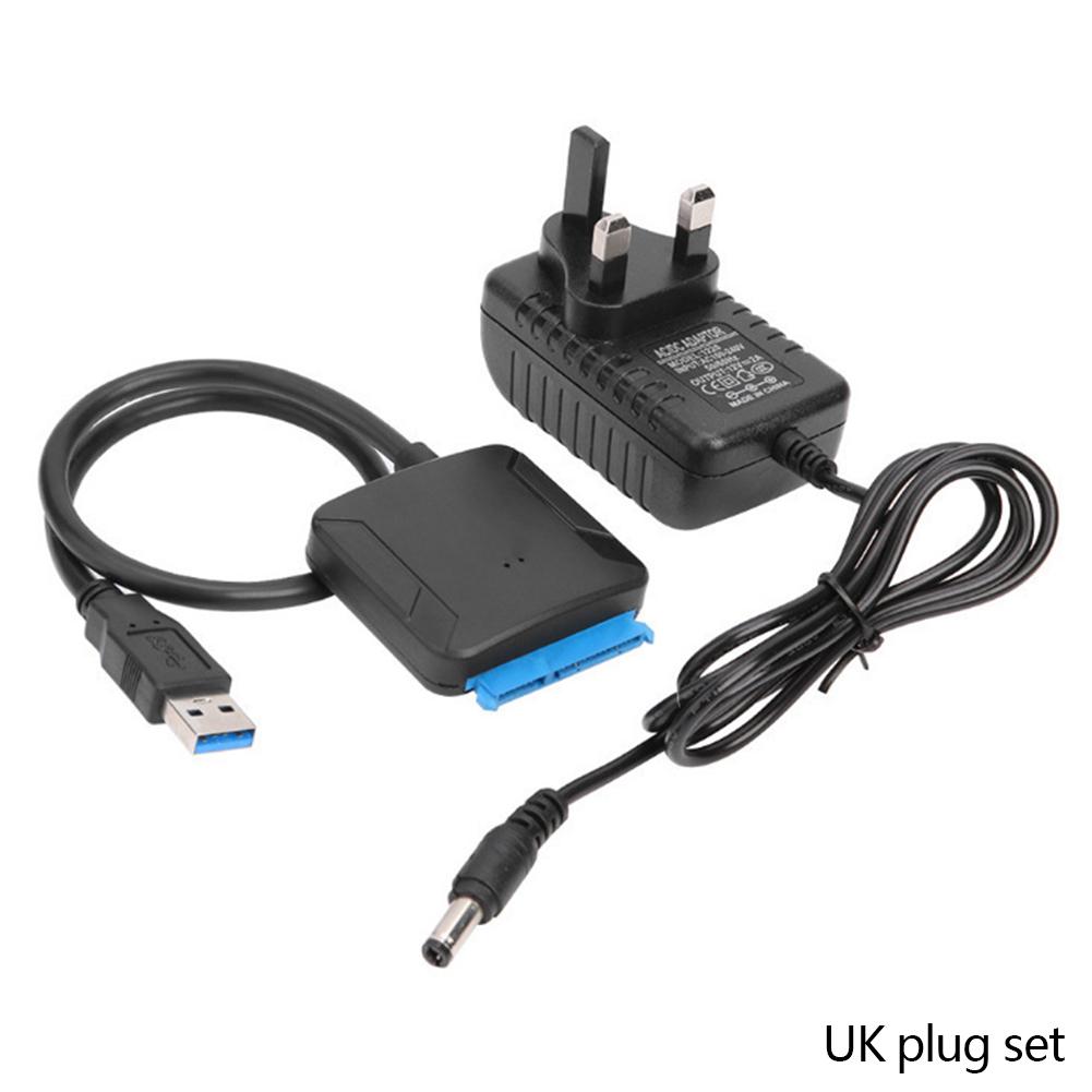 Adapter To Sata 30 Usb Cable For 3525 Inch Ssd Hdd Sata Iii Hard Drive Disk Converter Support Uasp With 12v Power Adapter