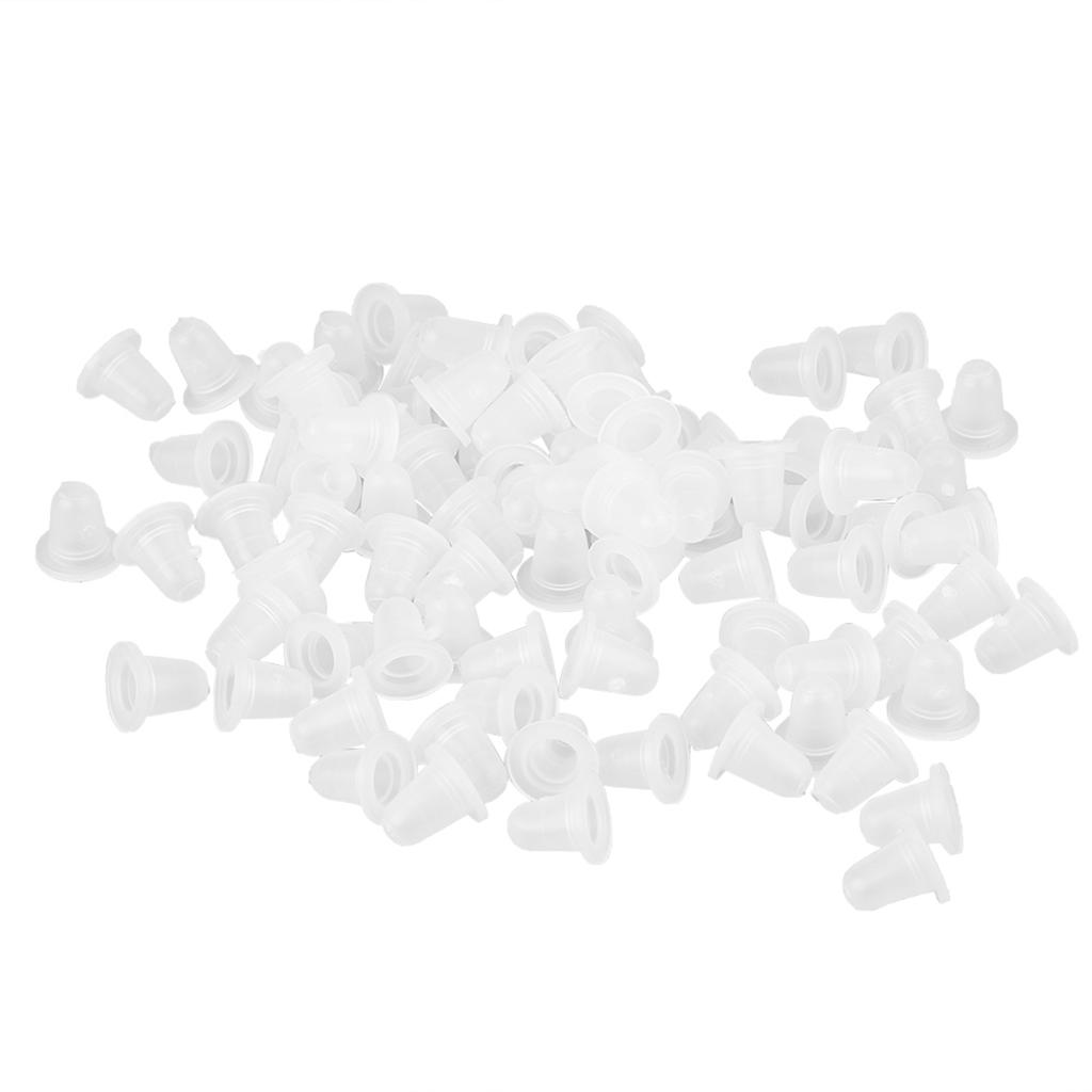 100pcs Bag Silicone Tattoo Ink Cap Cup Plastic Microblading Pigment Accessories Holder S