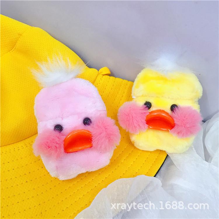 Cute plush hyaluronic acid duck for apple AirPods 1 /1 case cartoon plush earphone soft case