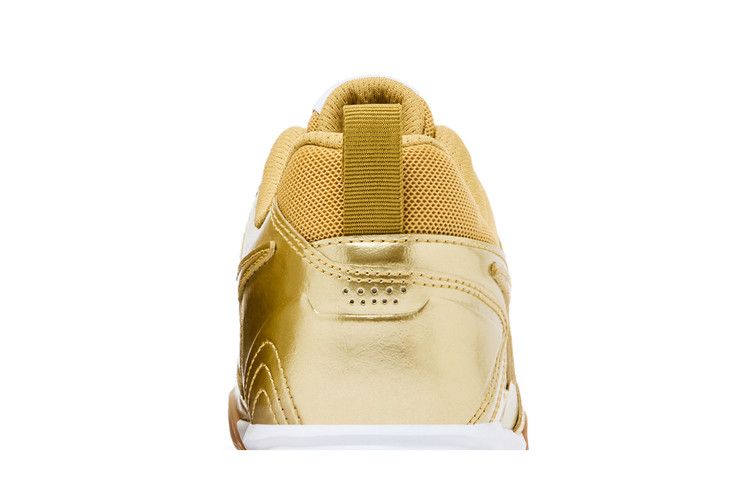 Детские кроссовки Nike Gato LV8 Металлик Золотой Резина (GS) Металлический золотой/Белый/Резиновый светло-коричневый/Металлический золотой