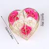 1PC Soap Flower Simulated Flower Valentine's Day Gift Rose Heart Box