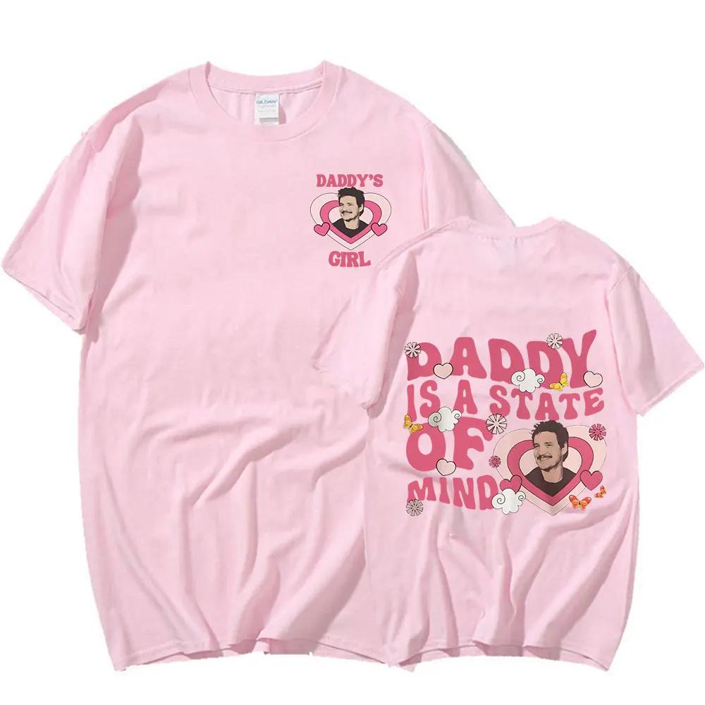 Педро Паскаль Папочка - это состояние души Футболка Актер кино и телевидения Футболка Женская мода Повседневные футболки с коротким рукавом Уличная одежда