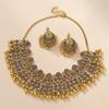 Ethnic Style Tassel Necklaces Earrings Geometric Golden Jewelry  Women
