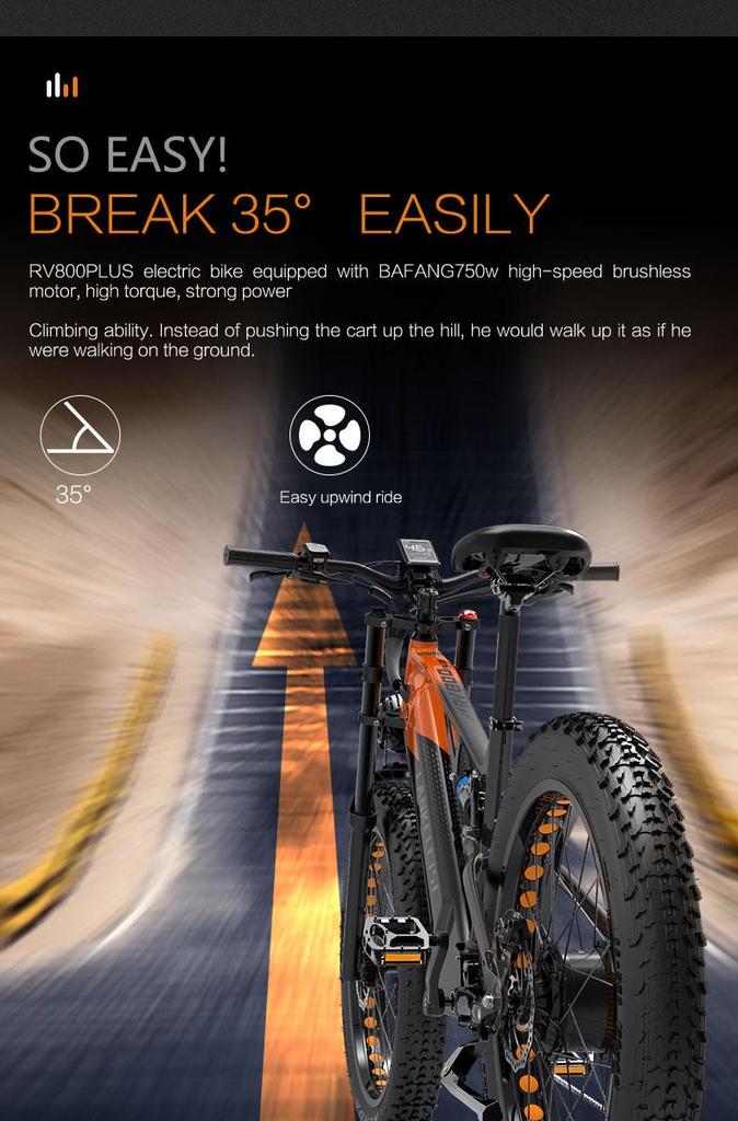Электровелосипед Lankeleisi RV800 Plus 1000 Вт для взрослых, полноподвесный E-MTB с жирными шинами, 48 В 20 Ач, 26 миль/ч, гидравлические дисковые тормоза, велосипед для бездорожья