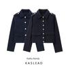 Kaslead New Arrival Women's Clothing Fashion Style Fashion Minimalist Gold Breasted Soft Jacket Outwear 3046258