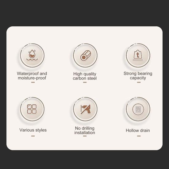 Угловая полка для душа с присоской, прочная несущая полка для душа с дренажными отверстиями