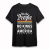 Women's Breathable T-Shirt We The People Graphic Tee Short Oversize Cotton Black
