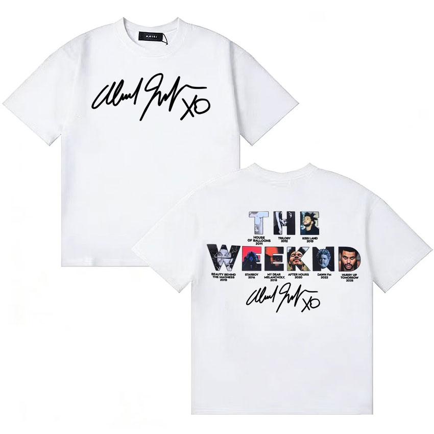 Streetwear Tops The Weeknd Hurry Up Tomorrow Album 2025 Tide T Shirt Unisexs Clothing Short Sleeve Tshirt Oversized Cozy Tshirts