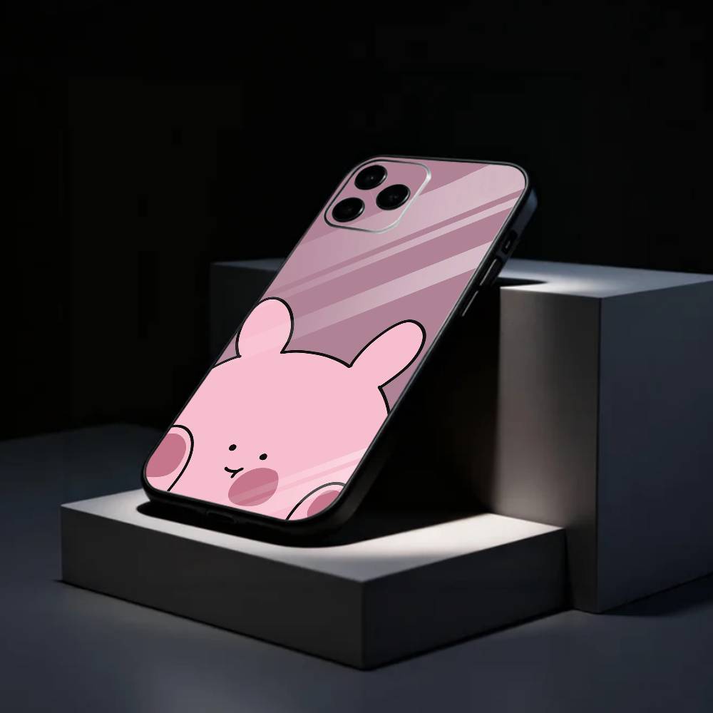 C-Cute A-Asamimichan Чехол для телефона Силиконовый Мягкий Для IPhone 17 16 15 14 13 12 11 X XR Plus Pro Max Plus