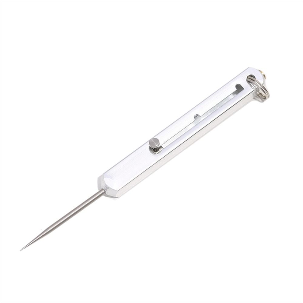Telescopic Titanium Toothpicks Push-pull Fruit Toothpick Convenient Metal Toothpick Camping Tool