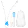 Baby Nasal Aspirator 3-piece Set Catheter Type Anti-backflow Blue
