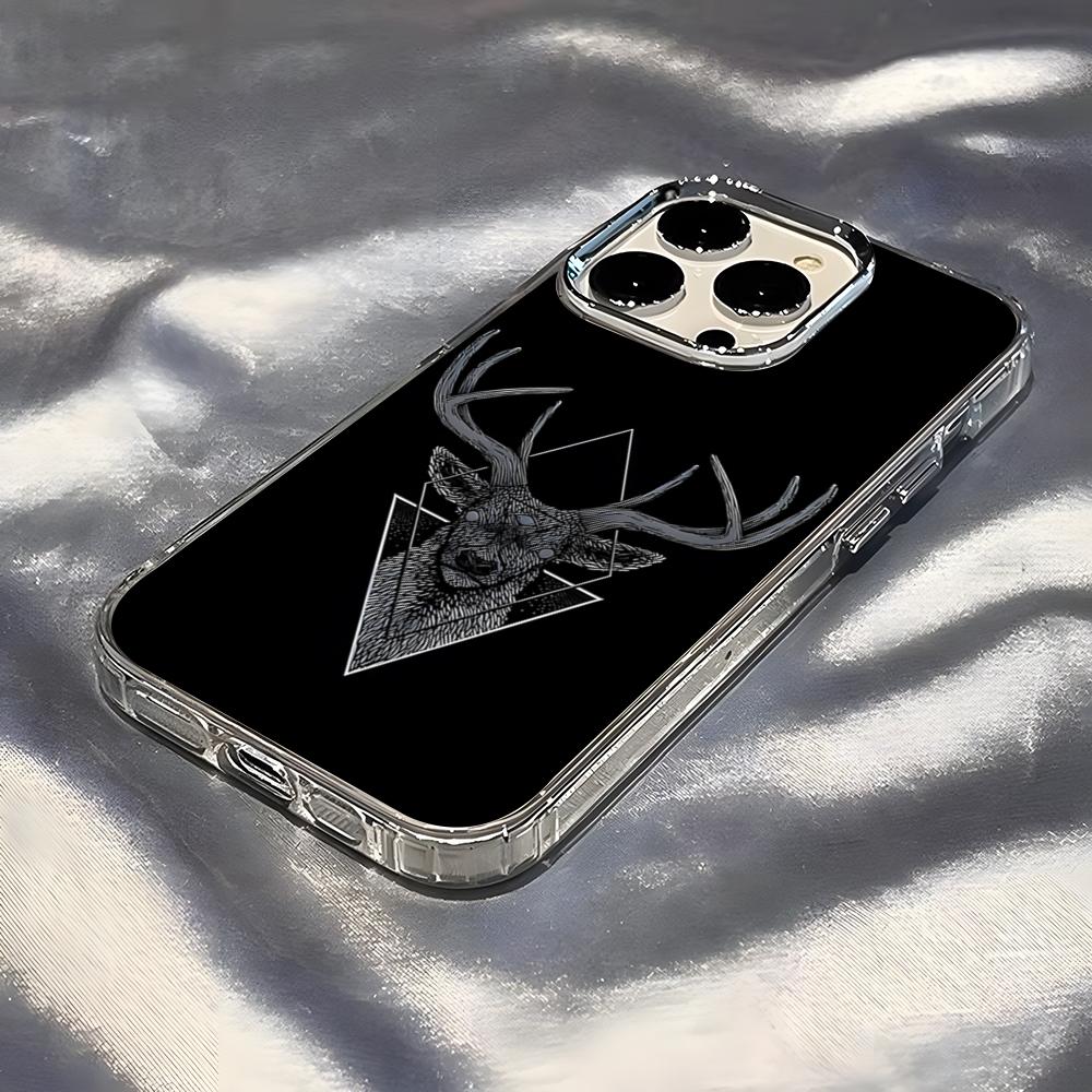 Чехол для телефона Bucks Для iPhone 17 Pro Max 16 15 14 Pro Max iPhone 13 Pro Max 11 Plus Прозрачный чехол