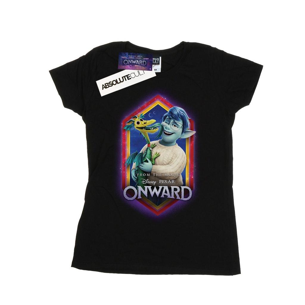 Disney Womens/Ladies Onward Laurel And Blazey Crest Cotton T-Shirt