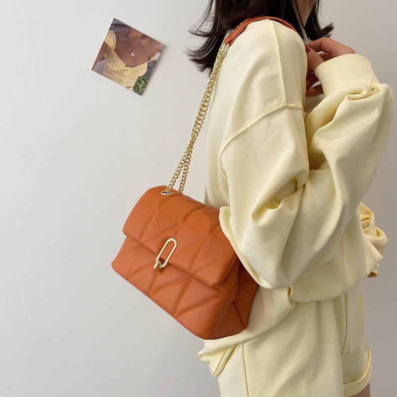 Yogodlns Роскошная сумка через плечо с вышивкой и цепочками для женщин, дизайнерская сумка-мессенджер с клапаном, модная брендовая сумка через плечо, сумка