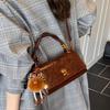 Премиальная сумка-тоут женская 2025 осень и зима новая ретро повседневная на плечо маленькая квадратная сумка нишевая для поездок на работу сумка-мессенджер
