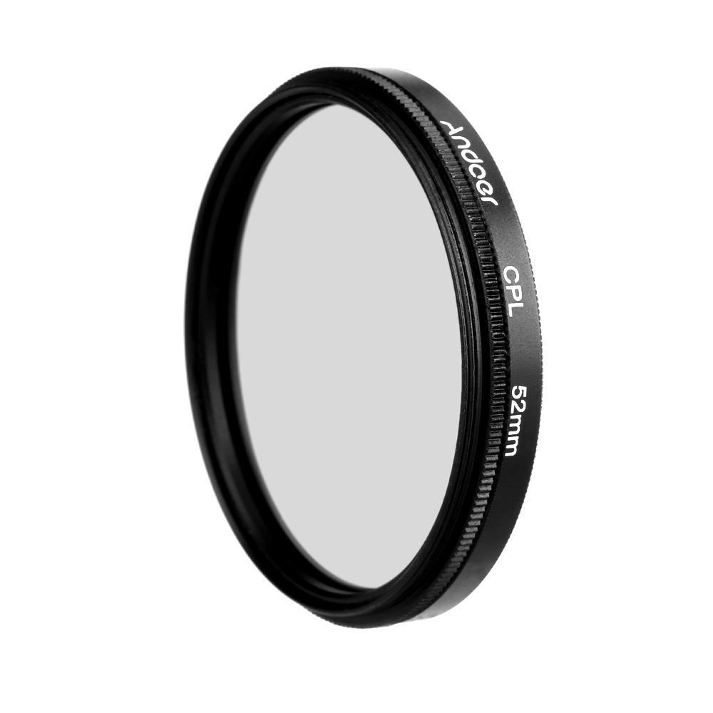 Andoer 52mm Digital Slim CPL Circular Polarizer Polarizing Glass Filter for Canon Nikon Sony DSLR