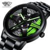 SVJ Genuine TE37 Wheel Hub Watch Трехмерный полый вращающийся стол Стол для модификации автомобиля Водонепроницаемые светящиеся механические мужские часы