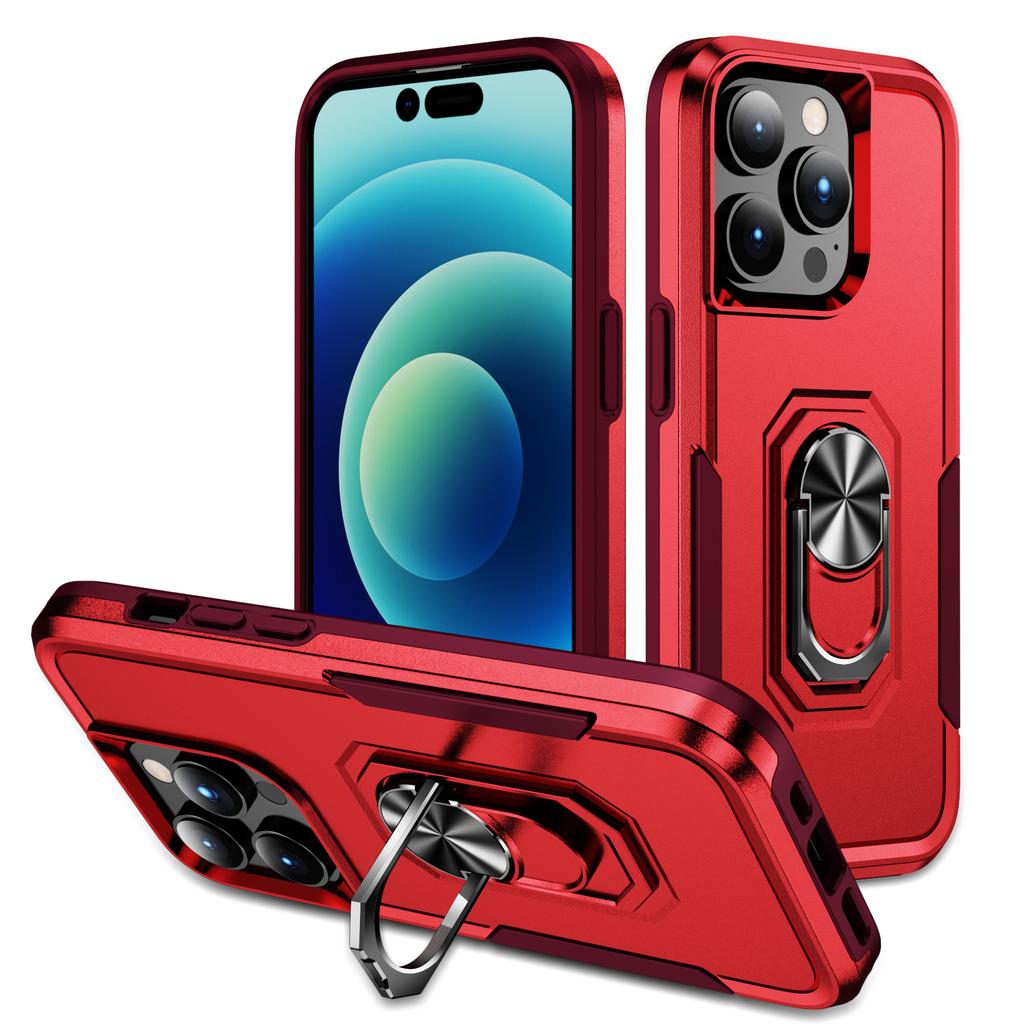 Чехол Armor для iPhone 16 15 14 13 12 11 Pro Max XS XR 8 7 Plus, прочный, ударопрочный, устойчивый к царапинам, с держателем для кольца, чехол для телефона