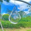 Вертушка на ветру Световой эффект flowing-light Декор для двора Изготовлена из нержавеющей стали Подвесное украшение для дома с вращающимся крючком