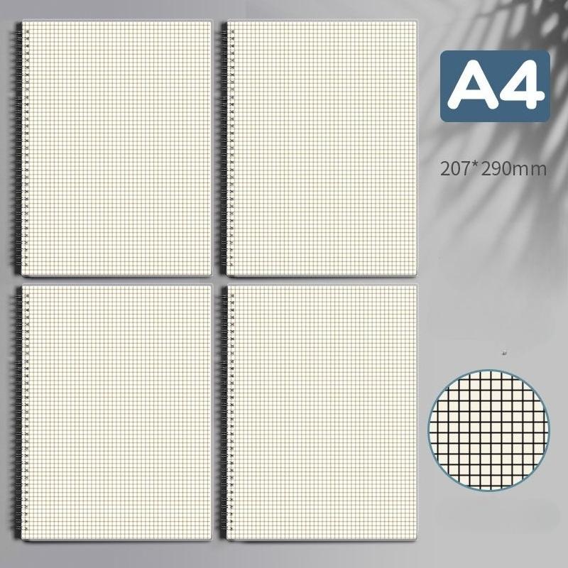 80 листов/ 160 страниц Тетрадь в квадратную линию A4 A5 B5 на спирали, бумажный журнал-дневник для эскизов для школы, тетрадь, канцелярские товары