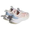 adidas Alphabounce+ Круглый носок На шнуровке Нескользящие Прочные Низкие Кроссовки для бега Унисекс Кроссовки для бега Розовый Голубой IG3074