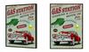 Obraz plakat w ramie 53x73 cm garaż car p1849