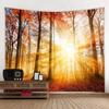 Гобелен «Солнечный лес» для украшения офиса, гостиной, настенный гобелен для дома