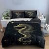 Golden seahorse with stars. Bedding sets Duvet cover sets Duvet covers Pillowcases(1 * Duvet Cover 2 * Pillowcases without duvet insert)