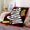 1 шт. Пледовое одеяло Wonka Chocolate Bar Фланелевое Мягкое, Теплое и Уютное для Дивана, Кровати, Офиса и Путешествий Универсальное Всесезонное Подарок, Рождественский подарок
