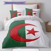 Algeria National Football Team Pattern Bedding,Quilt Set Quilt Cover Pillowcase Home Birthday Gift(1 * duvet cover + 2 * pillowcase, without core)