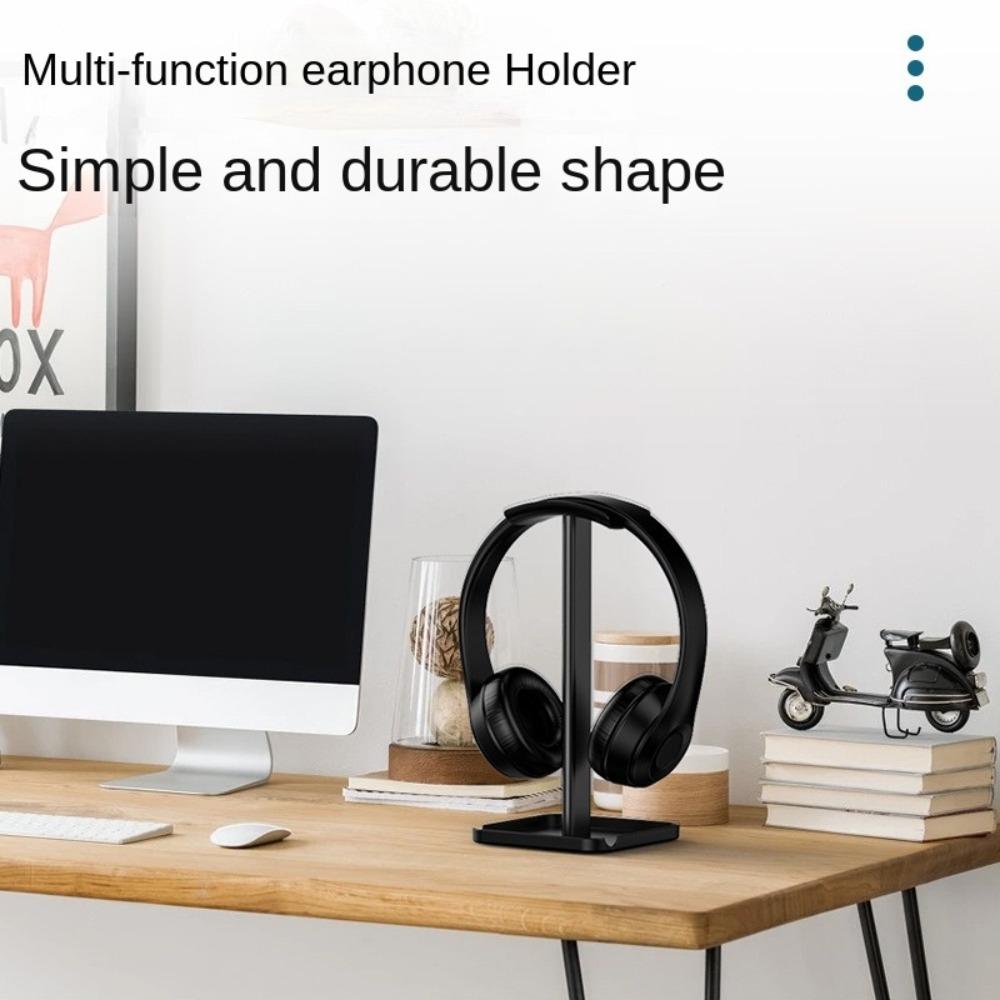 With Storage Tray Over Ear Headset Stand Detachable Earphone Display Rack  Space Saving