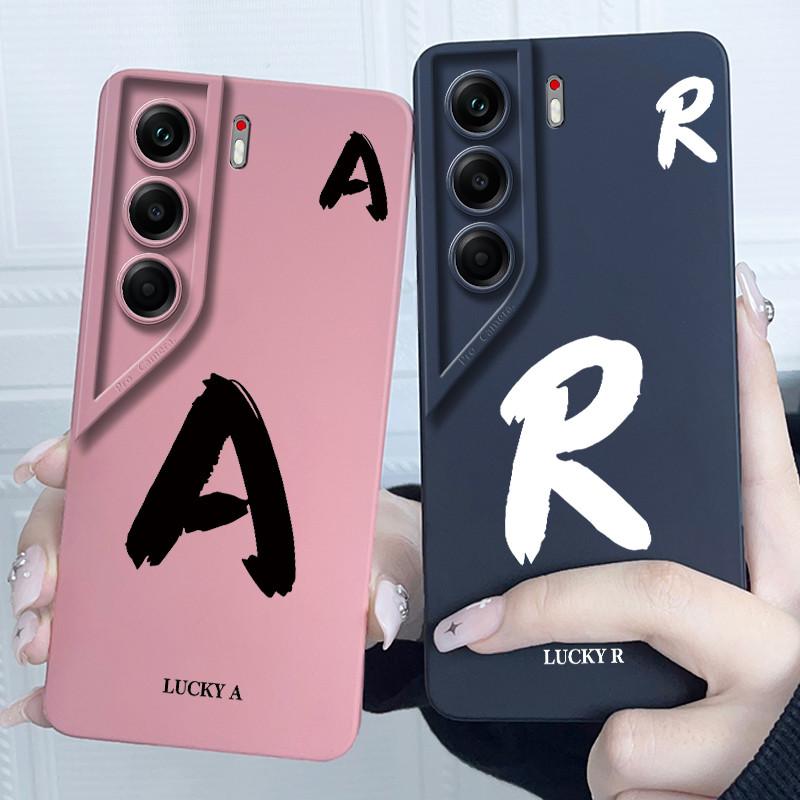 Чехол-бампер для Tecno Camon 40 Pro 4G, с lucky-буквой от A до Z, силиконовый, мягкий, для Tecno Camon40 40Pro CM5 CM6