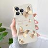 Мягкий чехол для телефона с узором бабочки для iPhone 16 17 15 Pro Max 14 13 12 11 Samsung S26 S25 S24 S23 FE S22 Ultra A54 A55 A56 A57 Ударопрочный TPU чехол