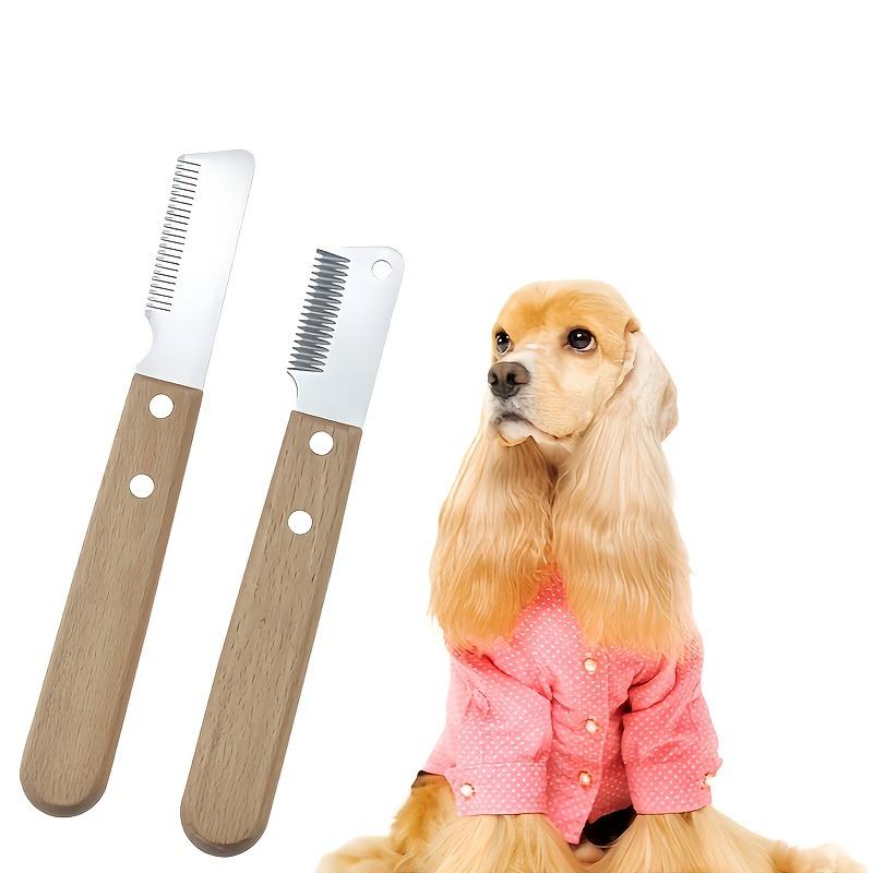 Durable Wooden Handle Pet Comb Practical Dog Hair Shedding Removal Grooming Accessory