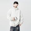 Oversized Hooded Half-Zip Sweatshirt Men Women Thick Fleece-Lined Casual Long Sleeve Pullover