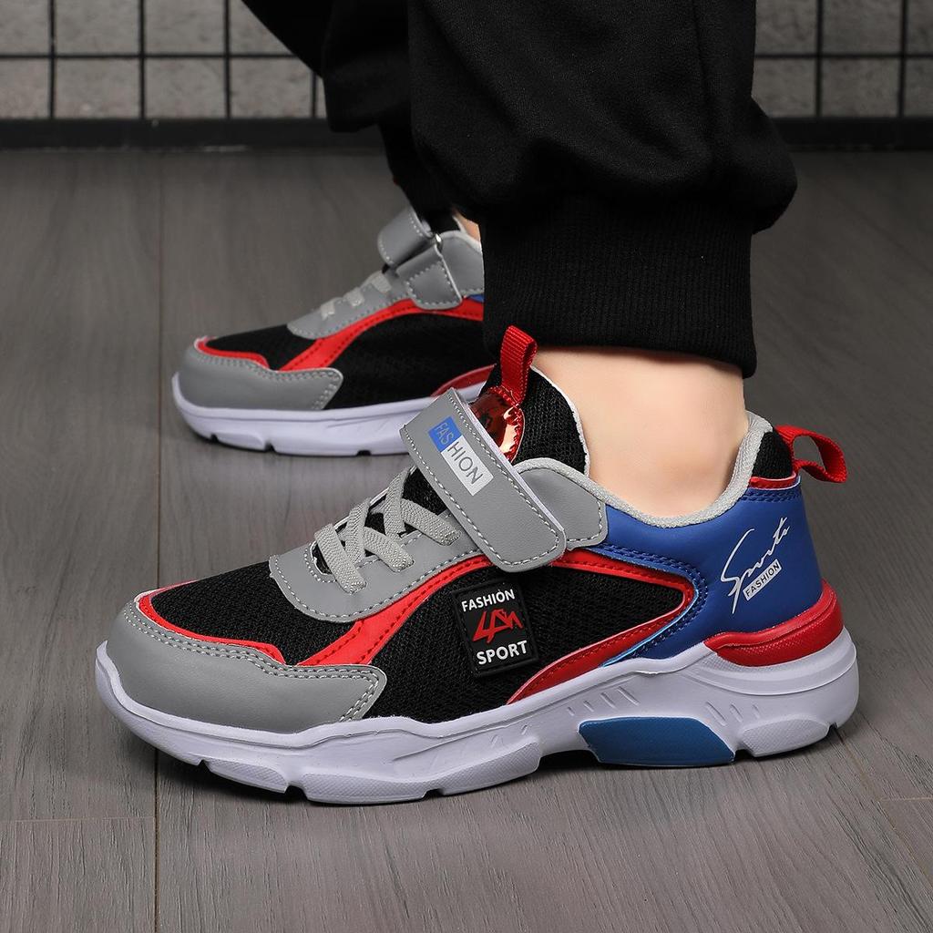 Легкие дышащие спортивные кроссовки для детей на весну и осень с подошвой из ЭВА - Унисекс беговая обувь