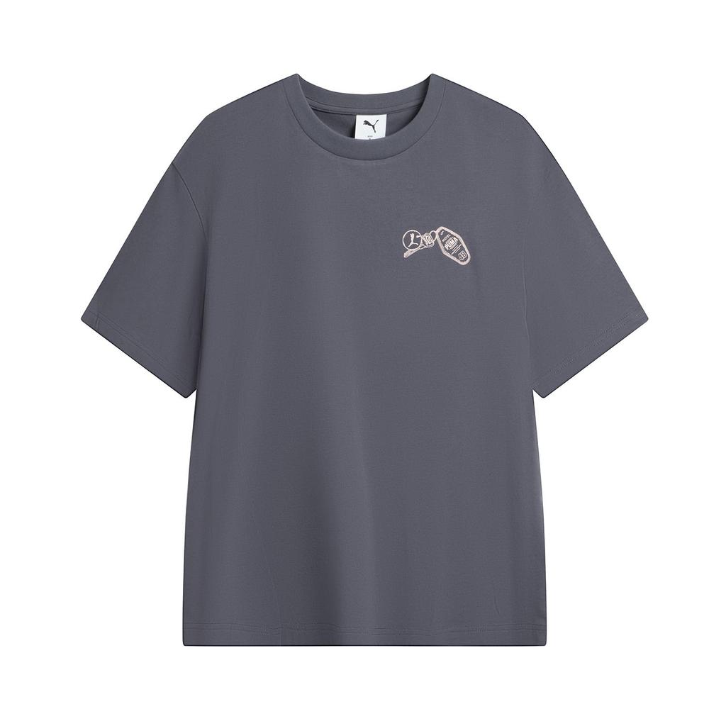 Puma ГРАФИКА PUMA SS25 Футболка Мужская Серая 632950-69