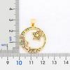 Nidin New Design Top Quality Copper CZ Colorful Star Pendant Necklace Chain Charm Rhinestone Women Female Necklace Jewelry Gift