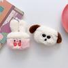 Плюшевый чехол-кролик для наушников AirPods 1/2/3/4 для AirPods Pro 1/2/3 Совместимый с Bluetooth Беспроводной чехол для зарядки наушников Обложка для наушников
