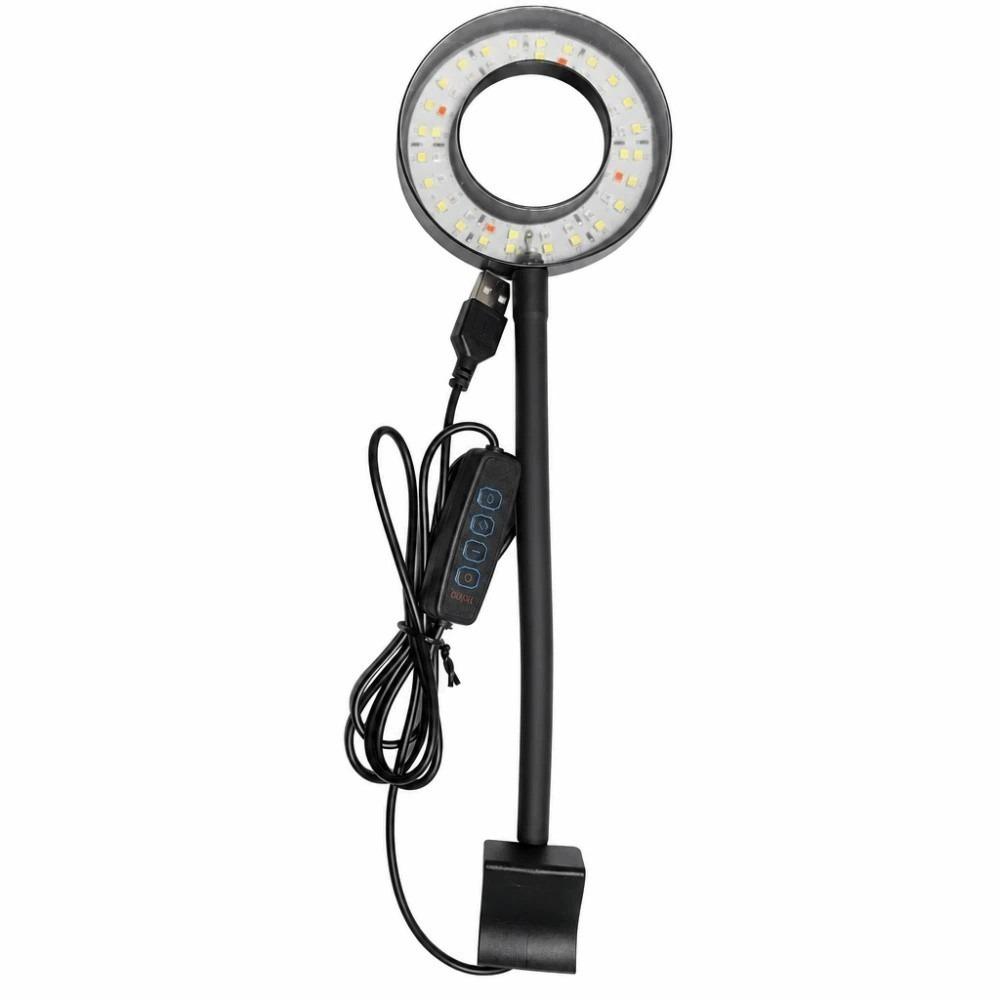 DC 5V Clamp Lamp USB Powered Fish Tank Lamp High Brightness Fish Tank Clamp Lamp Betta Fish