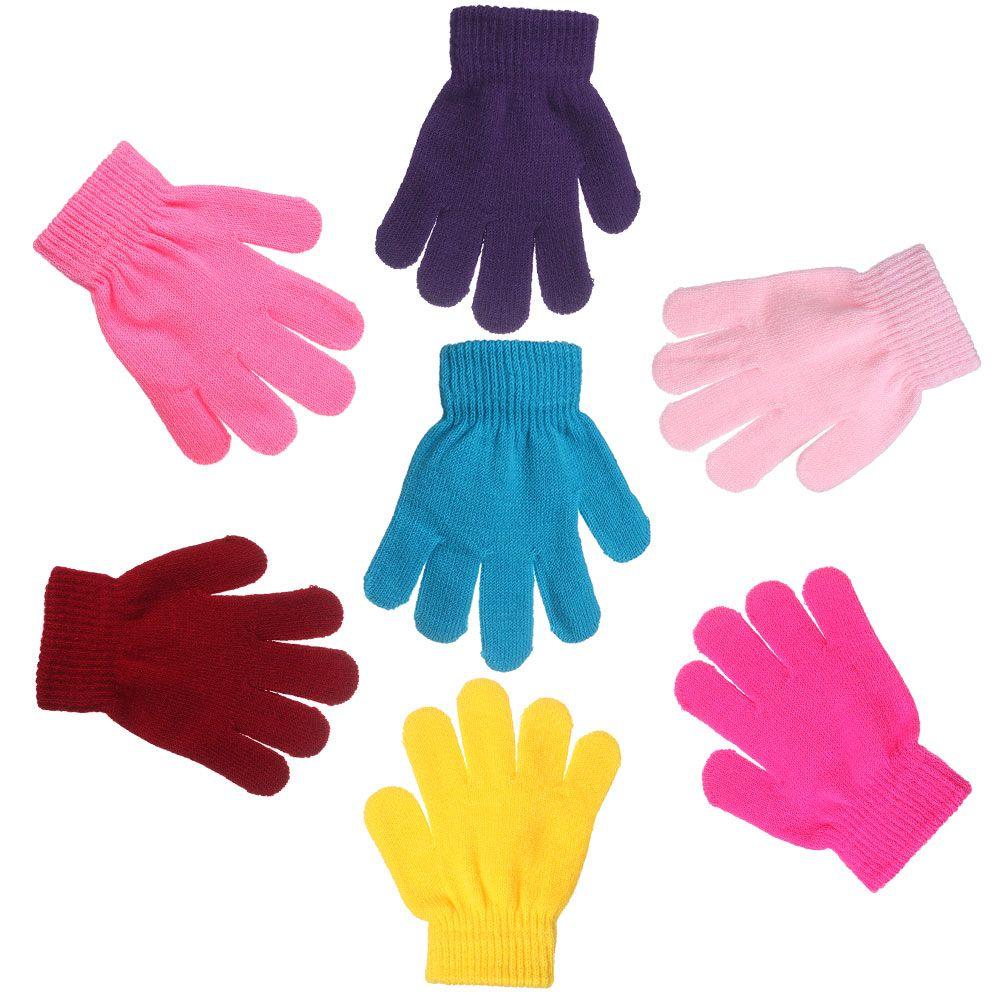 Winter Kids Warm Knitted Glove Stretch Children