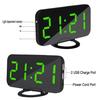 New Creative Mobile Phone Charging Mirror Electronic Snooze Alarm Clock LED Display