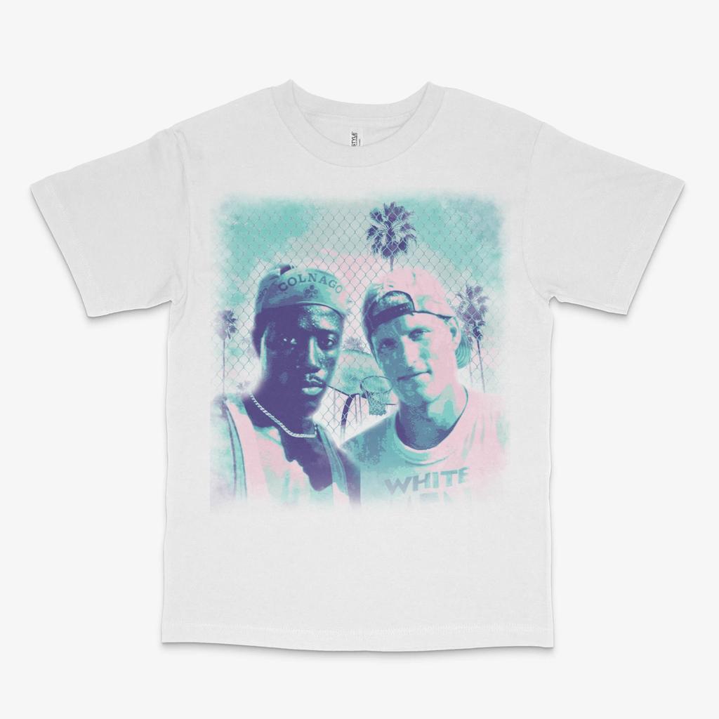 White Man Cant Jump Easter White Tee